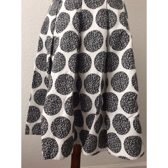 White House Black Market Full Skirt Pleated Print Lined - Picture 3 of 8